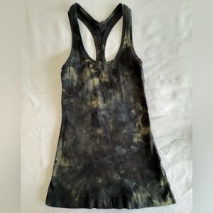 Lululemon Black Tie-Dye Women's Tank Top Size 8